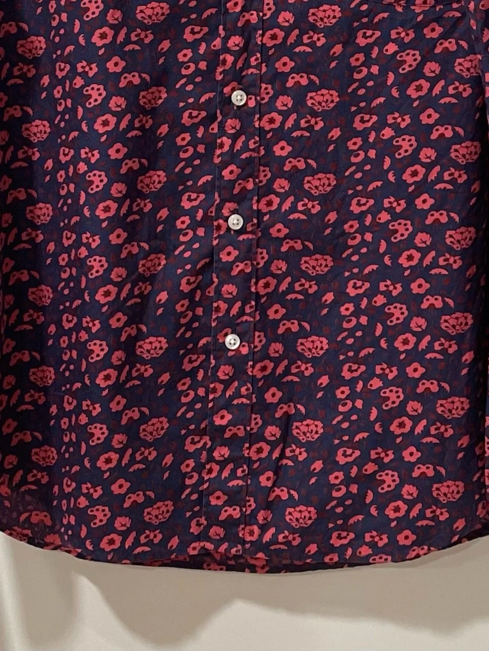 J Crew Secret Wash Classic Floral Long Sleeve Button Down Shirt Cotton Preppy